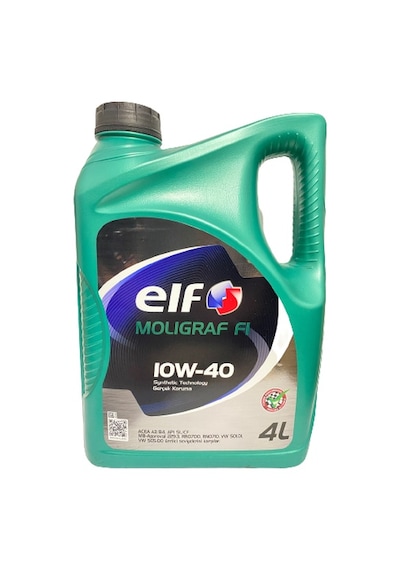 Elf Moligraf F1 10W-40 A3/B4 Sentetik Motor Yağı 4 L
