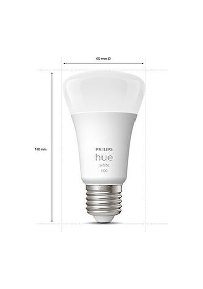 Philips Hue Beyaz Akıllı Başlangıç Seti 2'li Bluetooth Özellikli Akıllı Ampul Beyaz