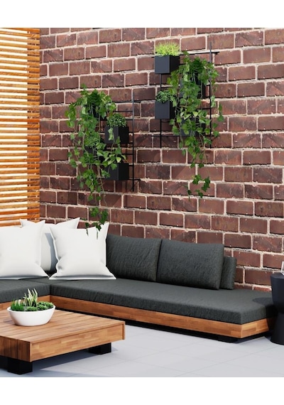 Yapay Çiçek Saksıda Sarkan Sarmaşık 9dal Hedera 80cm Yapay Sarmaşık Yeşil