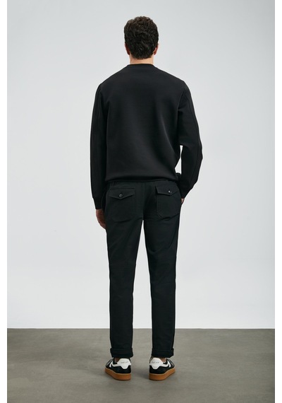 Lufian Erkek Luther Sweatshirt 112030171 Siyah Siyah