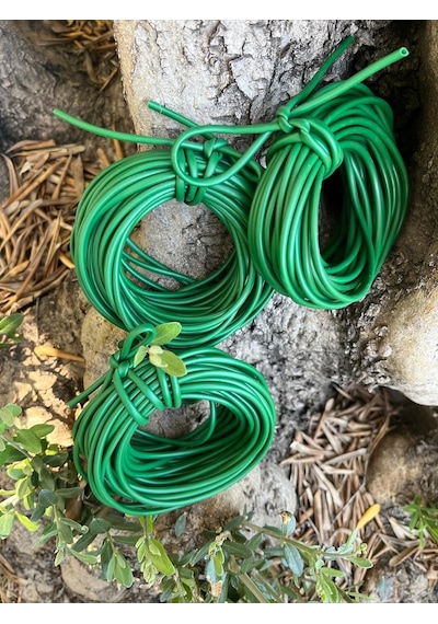 Aymen Çiçekçilik 3 Adet Fidan Bağlama İpi 10 Metre - 3 Mm Toplam 30 Metre Sera İpi Fide Bağ D