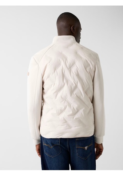 Guess M6rl10wj232 Stretch Quilted Erkek Mont Krem