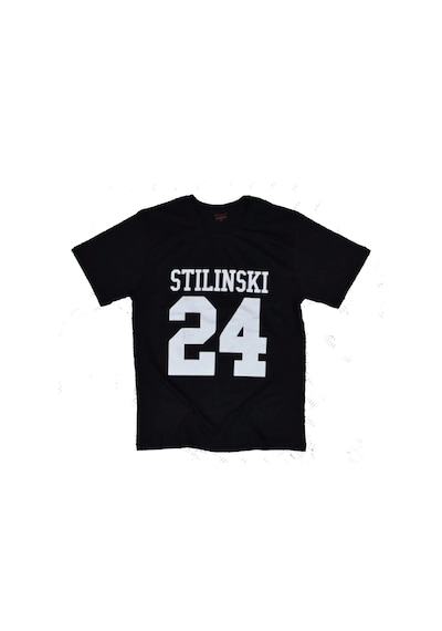 Stoned&Fame Unisex Siyah Teen Wolf - Stilinski 24 Baskılı %100 Pamuk Baskılı T-shirt SIYAH Siyah
