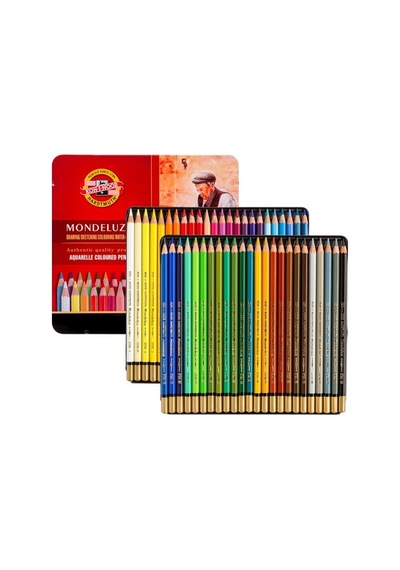 Koh-ı Noor Set Of Aquarell Coloured Pencils 3726 48 Çok Renkli