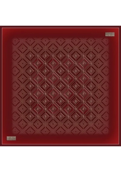 LA BOUTIQUE Yaz Serinliği Güz Eşarp - 90 X 90 -2653 Bordo