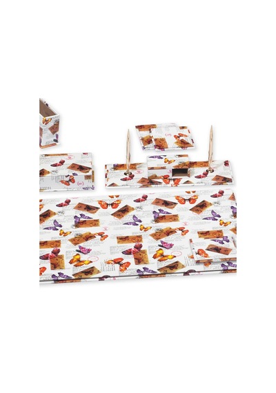 Tabac 6850-344 Multicolor Suni Deri Sümen Takımı Kelebek