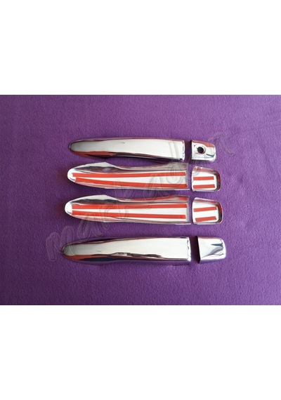 Woc Chrome Nissan Qashqai Sensörsüz Krom Kapı Kolu 2014-2021 4 Ka