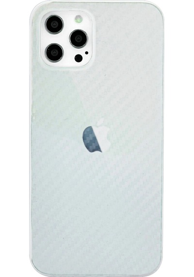 Newface Apple iPhone Uyumlu 12 Pro Max Kılıf Karbon Pp Silikon Semeglbl - 42 - Şeffaf