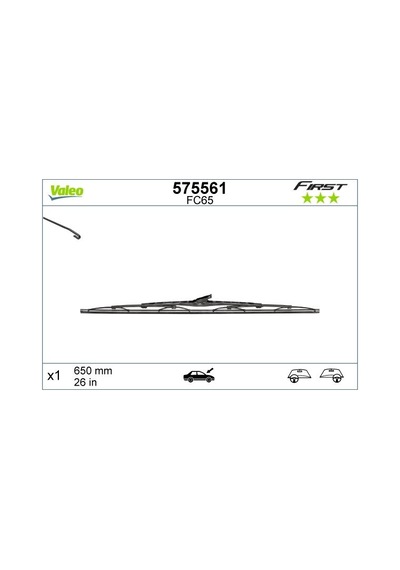 Silecek Süpürgesi 65cm X1 Normal Tip First Üniversal Ngr6501-ngr6501-ngr6501