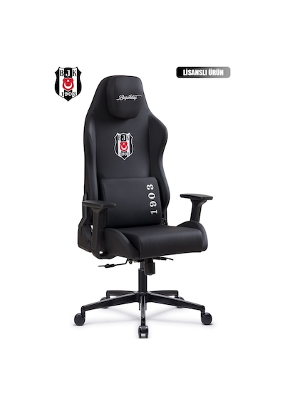 Fanchair X Beşiktaş Kara Kartal Lisanslı Oyuncu Koltuğu-35 Siyah