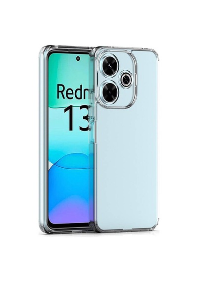 Xiaomi Redmi 13 4g Kılıf Kamera Korumalı Şeffaf Kalın Üstün Koruma Silikon Cherena