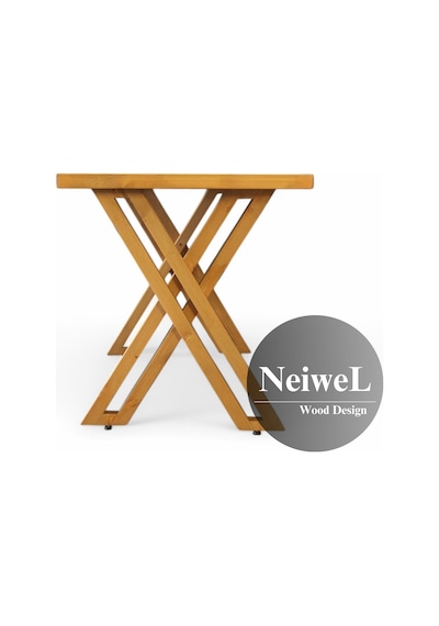 Neiwel Adel Doğal Ahşap Toplantı Masası x 80 x 200 Açık Ceviz