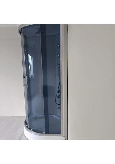 90x90 Oval Füme Camlı Yerli Üretim Kompakt Sistem