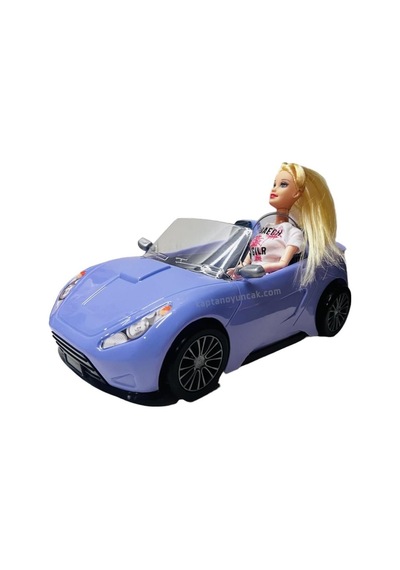 02612 - Cındy Car Bebekli Araba Siyah