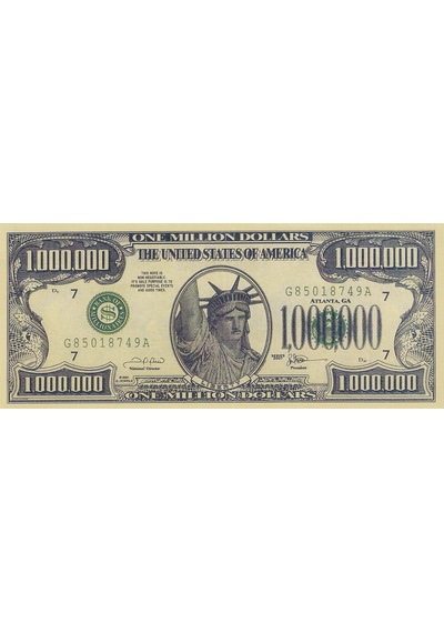 A.b.d. Liberty 1.000.000 Usd Bir Milyon Dolar Fantezi Para