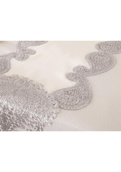Verna Masa Örtüsü 160X260 Cm 26 Parça Krem Silver
