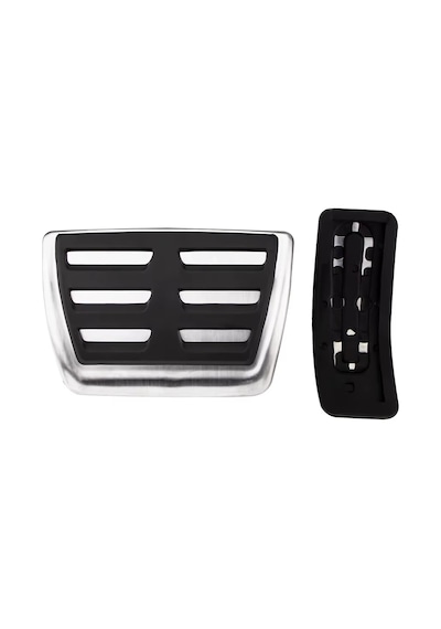 Audi A4 B9 A5 F5 2016-2023 Uyumlu Geçme Otomatik Pedal Seti 3 Parça Siyah Krom