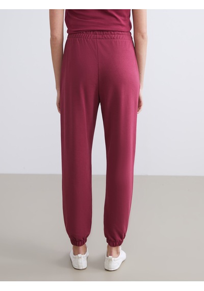 Lcw Vision Bordo Beli Lastikli Kadın Jogger Eşofman Altı