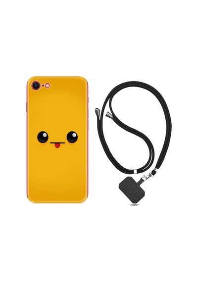 Apple Uyumlu iPhone Se 2020 Se 2020 Kılıf Boyun Askılı Yellow Sweet 1817