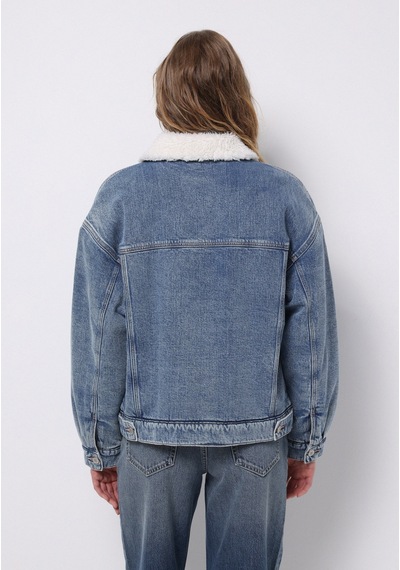 Colins Oversize Fit Düğmeli Astarsız Kadın Denim Ceket Cl1076050 Q1.v1 Dn09598 Denim Colins Oversize Fit Düğmeli Astarsız Kadın Denim Ceket Cl1076050 Q1.v1 Dn09598 Denim