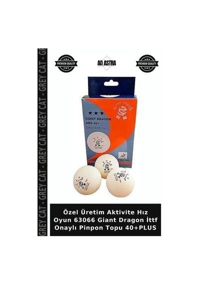 Özel Üretim Aktivite Hız Oyun 63066 Giant Dragon İttf Onaylı Pinpon Topu 40+plus