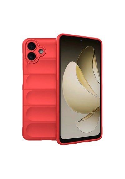 Samsung Uyumlu Galaxy A07 4g Optimum Silikon - Kırmızı 0.2M-Çok Renkli