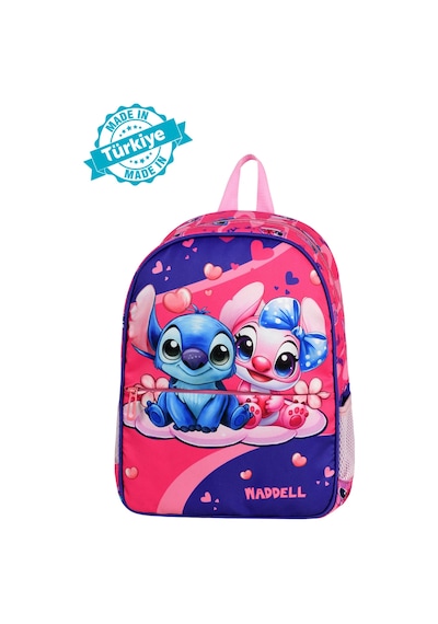Waddell Lisanslı Stitch Temalı Anaokul Kreş Sırt Çantası 25507 Çok Renkli