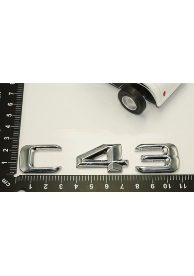 Benz C43 Bagaj Krom Metal 3M 3D Yazı Logo