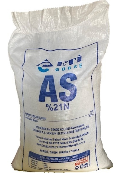 Eti Şeker Gübre Amonyüm Sulfat %21 Azot 1 KG Eti Şeker Gübre Amonyüm Sulfat %21 Azot 1 KG