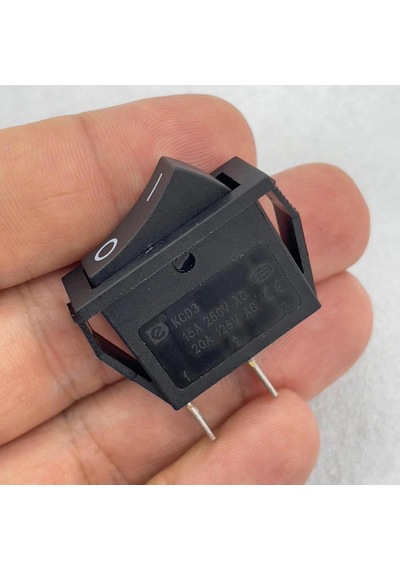 Ic-116 Dar Işıksız Yaylı Anahtar Off-mom 2p Siyah