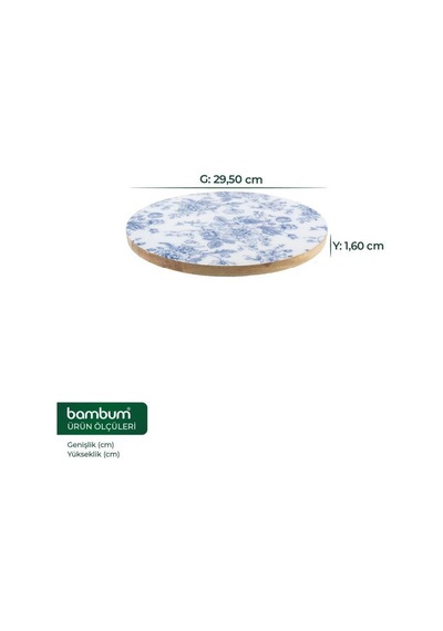 Bambum Gura - Mango Ağacından Dönen Sunum Tabağı Gül Diğer