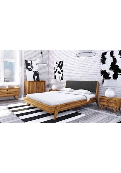 Şehzade Masif Doğal Ahşap Karyola I Thal Çam 90x190 Cm