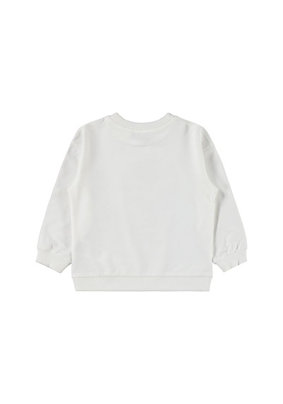 Silversun Kids Silversun Köpek Baskılı 2-7 Yaş Sweatshirt - Ekru