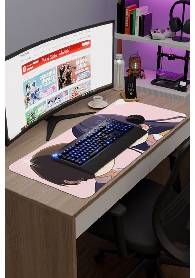 Boku No Kokoro No Yabai Yatsu Anime V2 - 90x40 Xxl Gaming Kauçuk Kaymaz Taban Mouse Pad Fare Altlığı
