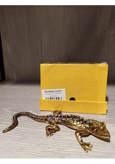 Swarovski Taşlı Kertenkele Mücevherlik / Dekoratif Biblo