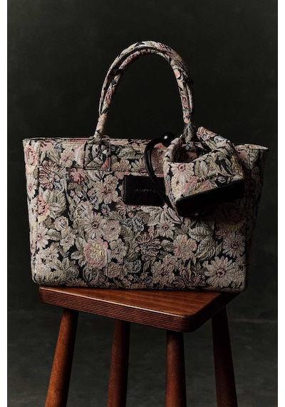 Manuka Jakar Desenli Tote Çanta Pudra Aw25cnt00018-68 Pudra