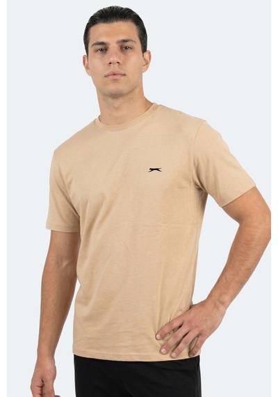 Slazenger Rosalva T Erkek Pamuklu Bej Tişört
