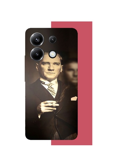 Poco X6 Pro Uyumlu Atatürk 4 Baskılı Silikon Kılıf Renkli