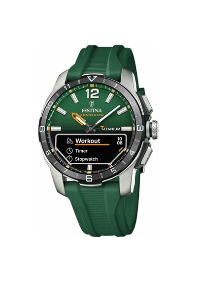 Festına F23000/2 Connected D Green Erkek Kol Saati Gri - Siyah