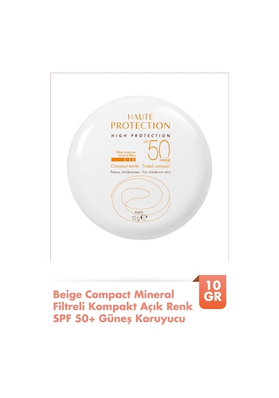 Beige Compact Spf0+ Mineral Filtreli Kompakt Açık Renkli Güneş Koruyucu 10 Gr