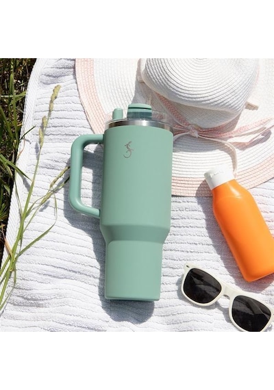 Lurch - Big Cup 1.2 L Adaçayı Yeşil, Paslanmaz Çelik Termos - Uzatılabilir Pipetli, Çift Cidarlı, Sızdırmaz - 240877 Beyaz Lurch - Big Cup 1.2 L Adaçayı Yeşil, Paslanmaz Çelik Termos - Uzatılabilir Pipetli, Çift Cidarlı, Sızdırmaz - 240877 Beyaz