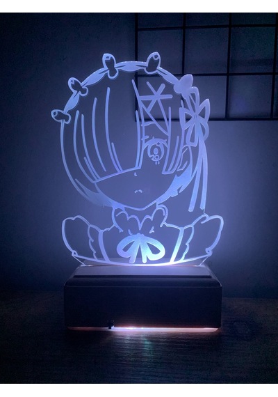Rem Re:zero 16 Renk Gece Lambası