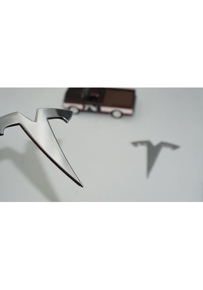 Dk Tuning Tesla Model Y Logo Krom Metal Rozet Amblem Arma Seti Bagaj Arma