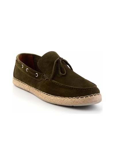 Bambi Haki Leather Erkek Espadril E01395409702 Haki