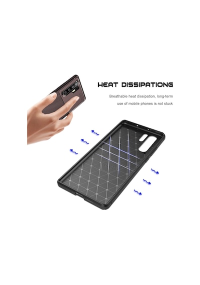 Huawei P30 Pro Kilif Karbon Tasarim Negro Silikon Kapak 405788192