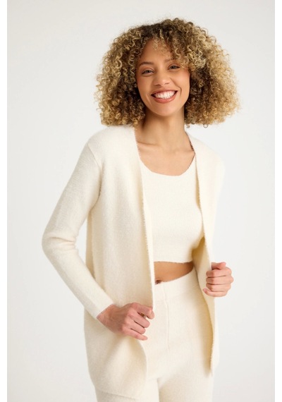 Allys Pantolon-crop-hırka Takım Kırık Beyaz
