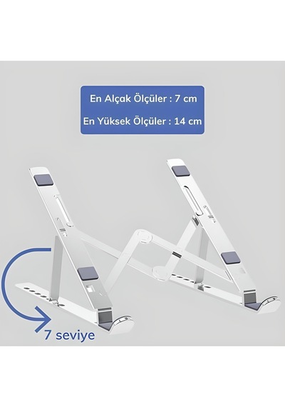 Ayarlanabilir Dizüstü Destek Tabanı Tamamen Katlanabilir Taşınabilir Laptop Yükseltici Diğer
