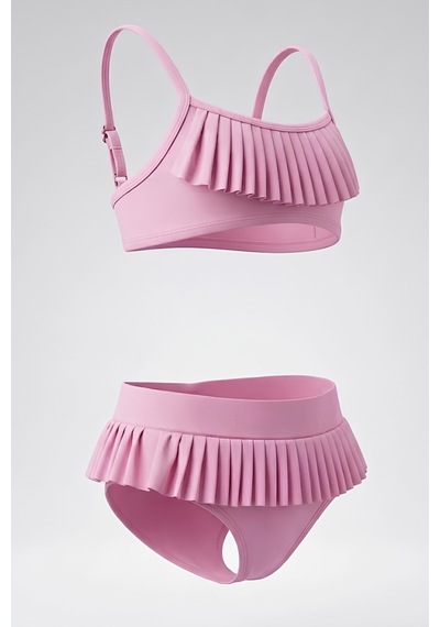 Modanino Kız Çocuk 2'li Mayo Takımı-Pileli ve Fırfırlı Üst ve Alt Mayo 7-12 Yaş 12710ıs Pembe Modanino Kız Çocuk 2'li Mayo Takımı-Pileli ve Fırfırlı Üst ve Alt Mayo 7-12 Yaş 12710ıs Pembe