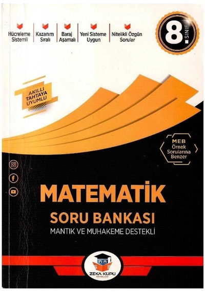 Zeka Küpü Yayınları 8. Sınıf Matematik Soru Bankası Mantık Ve Muhakeme Destekli