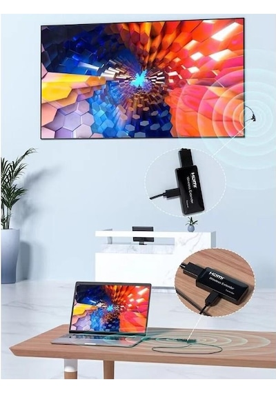 Novacom Nvc-hdwe150 Hdmı Extender Wireless Transmitter Görüntü Ve Ses Aktarıcı